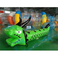 Jeu de sports nautiques 10 places traîneau à eau bateau banane Dragon gonflable Tubes remorquables à l'eau