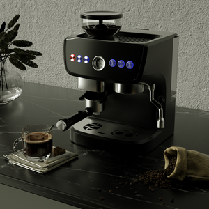 Machine à <span class=keywords><strong>café</strong></span> électrique professionnelle <span class=keywords><strong>2022</strong></span>, puissante et ajustable, en acier inoxydable 15 bars, avec <span class=keywords><strong>broyeur</strong></span> - Product Image 6