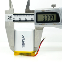 Baterai Lithium 3.7V dengan 500+ Siklus Pengisian, Baterai Lithium Polymer Isi Ulang 123443, Baterai Lithium Ion 2000mAh untuk Speaker