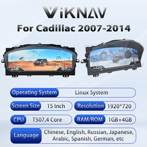 Panel de Instrumentos Digital con Sistema Linux Viknav de 15 Pulgadas para Cadillac Escalade 2007-2014, Unidad Estéreo, Velocímetro LCD - Product Image 5