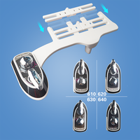 Nouveau Bidet WC Moderne 2022 Sans Électrique en ABS à Double Buse pour Eau Chaude et Froide, Sans Siège de Toilette