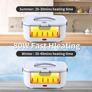 New Portable 304 Stainless Steel Multifunctional Electric Heating Element Heating Lunch Box <b>Food</b> Heater Lunch Box - Product Image 2