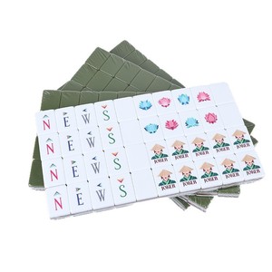 En stock : Ensemble de mahjong artisanal en acrylique, style américain, quatre couches, color-block, pour divertissement décontracté - Product Image 5