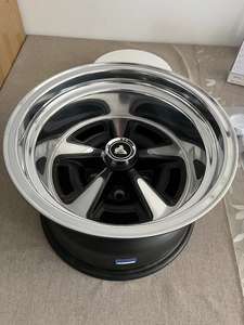 ล้อ Holden รุ่น GTS Sprint ขนาด 15x8.0 5x120.65 ET0 ระยะห่างแกนล้อ 4.5 นิ้ว สีดำซาตินขัดเงา พร้อมขอบสีดำ - Product Image 4