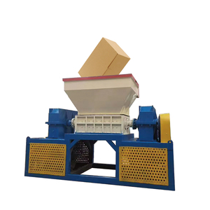 Trituradoras de chatarra de doble eje pequeño de vidrio, trituradora de máquina, radiador Plastik, briqueta Plastci de 15Hp, polea costosa de dos engranajes - Product Image 6