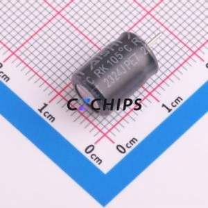 Condensador Electrolítico de Aluminio de Orificio Pasante ERK2GM100F11C35T4HO, Orificio Pasante, D8xL11mm 10uF 20% 400V 165mA-100kHz - Product Image 2