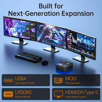 Mini PC TOPC AMD Ryzen 7 H255 con Radeon 780M, USB4, USB3, Puerto MCIO, Doble LAN 2.5G, Compacto para Oficina, Uso Industrial y Comercial