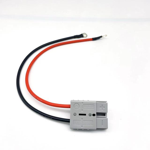 HONGXIN HX-IBC-001 Battery Connector High Current 45A/50A/120A Silicone Insulated Wiring Harness Cable 8awg Red Black