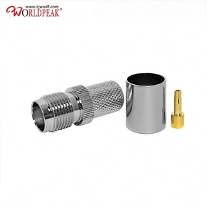 RF Coaxial Connector TNC Female Straight Crimp With RG11 RG213 RG214 LMR400 RG8 7DFB 8DFB H1000 - Product Image 1