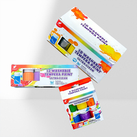 Set de peinture acrylique multicolore ultra propre lavable Dernier kit de peinture