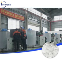 Machine à glace en flocons industrielle à haute productivité, à faible consommation d'énergie, faible résistance, avec compresseurs Copeland, 380V/3P/50Hz