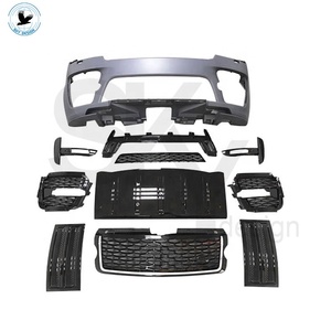 Kit carrosserie SVO pour Range Rover Vogue L405 Facelift 2013-2017, nouveau pare-chocs avant et arrière, calandre principale, embouts d'échappement, accessoires de pare-chocs de voiture - Product Image 3