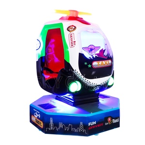 Air Taxi Indoor Kids Coin-Operated Kiddie Rides Machine avec 3D Video Airplane Games Swing Fiberglass Airplane for Mall - Product Image 3