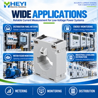 Transformateur de courant à noyau solide basse tension CE ROHS HY-40 100/5A Classe 1.0 1VA, type barre omnibus CT pour la mesure de courant