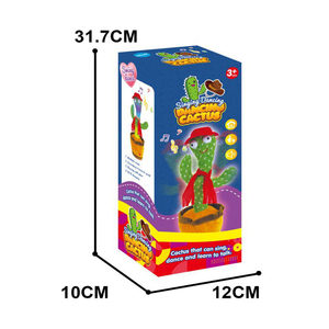 Rafale jouet pour enfants danse électrique wobble peluche <span class=keywords><strong>cactus</strong></span> avec lumières musique apprentissage enregistrement de langue - Product Image 6