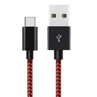 Câble de charge rapide pour téléphone portable 3ft 6ft 10ft Chargeur USB de type C pour appareil à port de type C