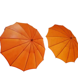 Paraguas de lona Retro de 2,5 metros para exteriores, posadas de estilo antiguo, casas de té, decoración de patio, paraguas de sombra hecho a mano - Product Image 1