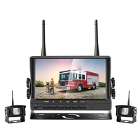 Système de caméra DVR sans fil AHD pour camion 7 pouces, transmission longue portée 2,4G 50-100m, 720P/1080P, étanche IP68, moniteur WIFI, vision nocturne