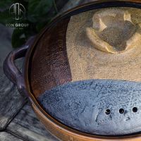 Marmite de cuisson en terre cuite chinoise de qualité supérieure pour restaurant et hôtel, ensemble de casseroles en céramique pour la restauration