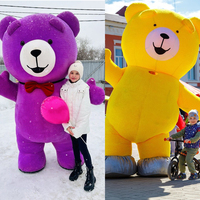 Saygo Meilleure Vente CE 2M/2.6M/3M Géante Peluche Gonflable Ours en Peluche Mascotte Costume pour Carnaval