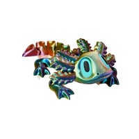 Figurine Salamander Lucu 3D Print Kreatif, Model Hewan dengan Sendi yang Dapat Digerakkan untuk Hiasan
