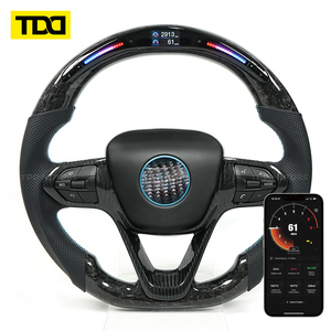 Volante Deportivo TDD de Fibra de Carbono con LED, Compatible con BMW I8, Estilo Clásico - Product Image 1