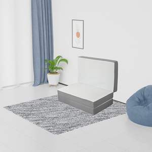 دعم مريح 3 <span class=keywords><strong>4</strong></span> 5 بوصة ثلاثي للطي رغوة الذاكرة المحمولة فراش الكلمة شبكة تنفس لينة سرير فراش علوية - Product Image 3