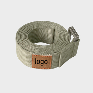 Correa de Yoga de 8 pies de Largo, Cinturón de Yoga de Alta Calidad con Hebilla Rectangular, Correa de Yoga de 8 pies de Largo con Logotipo Personalizado Iyogasports, Etiqueta Tejida - Product Image 6