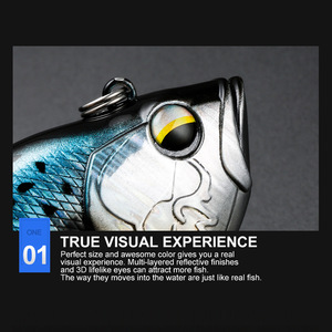 เหยื่อตก<span class=keywords><strong>ปลา</strong></span>สแตนเลสแบบ 2 ท่อน รุ่นใหม่ ลอยน้ำ/จม<span class=keywords><strong>น้ำ</strong></span> ตีไกล แบบมีตะขอเกี่ยว สำหรับตก<span class=keywords><strong>ปลา</strong></span>ข้ามพรมแดน - Product Image 5