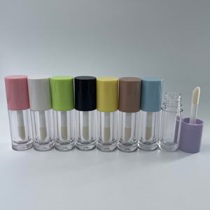 Tubos de Brillo Labial Redondos de Alta Calidad OEM, Envases Vacíos de 6 ml, Tubos Transparentes con Brocha Grande - Product Image 2