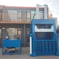 Presse à balles compacte pour canettes en aluminium, déchets plastiques, bouteilles, carton, papier, vêtements – Petite machine de compactage