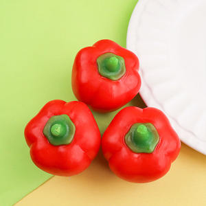 Juguete Antiestrés de Pimiento Verde y Rojo Realista y Creativo, de TPR, para Niños y Adultos, para un Momento Relajante - Product Image 6