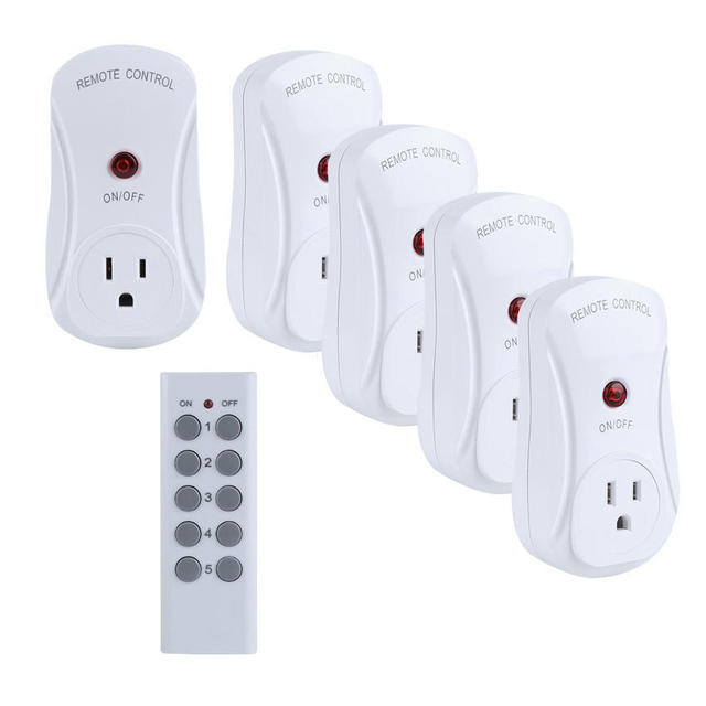 Wireless Remote Control US Standard RF Control Outlet Smart Plug 100FT