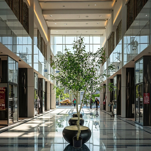 210cm/7ft bất động cảm ứng trong nhà trang trí nhân tạo Olive cây bonsai thực tế chậu cây trong nhà - Product Image 5