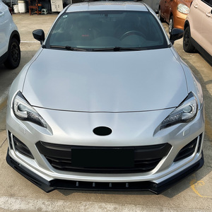 Amp-Z Front Bumper Lip <b>Splitter</b> Carbon Fiber Texture Matte Finish For Subaru Brz 2017-2020 - Product Image 2