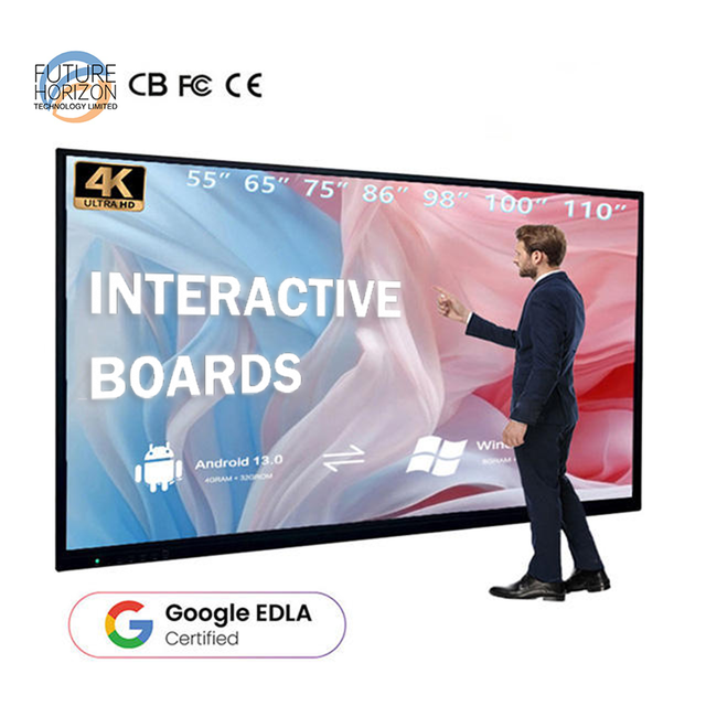 55/65/75/86/98 Inch 4k Interactive Smart Board Whiteboard Panel Price Boards Touch Screen LCD Digital Display Flat Digital Meet