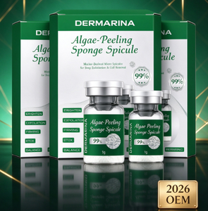 Sérum Exfoliant Visage 2026 OEM aux Spicules d'Algues, Contrôle du Sébum et Purification des Pores, avec Éponge Naturelle - Product Image 1