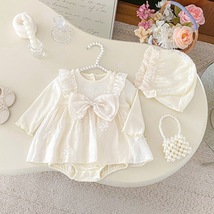 春季婴儿衣服新生儿连体衣甜美女童长袖连体衣 - Product Image 5