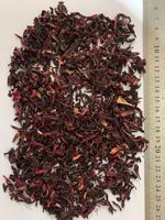 Fleur d'hibiscus séchée en morceaux entiers, fruit de roselle naturel, matière première pour thé, feuilles en vrac, durée de conservation de 24 mois, vente en gros usine