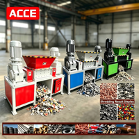 ACCE V-DB500 Broyeur automatique de plastique et de métal pour le recyclage, haute productivité, prix compétitif, moteur en aluminium