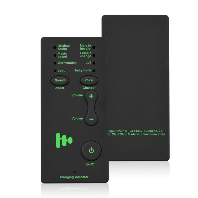 M1 Mini Portable Sound Effects Machine Voice Changer Device Audio Card Sound Changer for Live Streaming Online Chatting Singing