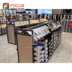 Custom Shop Interior Powder Coated Metal Display Cabinet Oem Service Franchise Clothing Store - Product Image 2