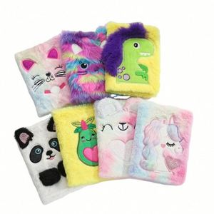 High Quality Thermal Binding Plush Cover Cute Mini Animal-Themed Custom Journal <b>Diary</b> Hardcover <b>A5</b> 80 Sheets USA Mairun Kids - Product Image 1