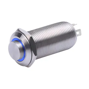 12mm latching momentary illuminated push button switch