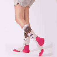Calcetines de Senderismo de Montaña, Calcetines Gruesos y Cálidos de Lana Merino, Calcetines Deportivos de Lana con Diseño a Cuadros, Absorbentes del Sudor, para Hombre
