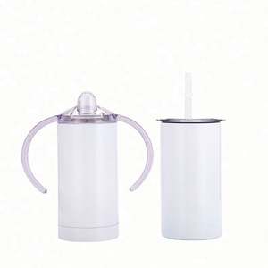Vaso Térmico de Acero Inoxidable de 12oz para Bebés, Sublimable, con Pajita, para Camping, Aislamiento Térmico, Venta al por Mayor - Product Image 1