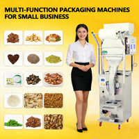 Automatische notenverpakkingsmachines voor kleine bedrijven, 20 zakjes/min popcorn, bananen, aardappelchips, multifunctionele verpakkingsmachines
