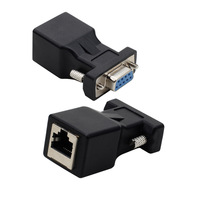 Convertisseur de port série DB9 vers RJ45, adaptateur 9 broches mâle/femelle RS232 vers port réseau