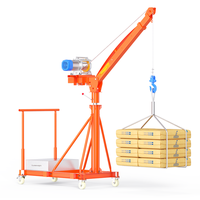 Mini grue électrique pour usage domestique, équipement de levage de matériaux de construction neufs avec moteur, boîte de vitesses et moteur, palan de construction