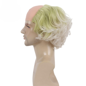 Hades 2 Cos Beetle Juice Peluca Blanco Verde Gradiente Halloween Peluca calva - Product Image 4
